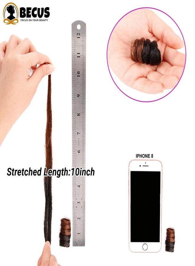 BECUS Crochet Hair for Black Women 3 Packs 10 Inch Jamaican Curly Crochet Braids Tapered Cut Black and Blonde Short Curly Hair Extension Jumpy Wand Extensions(3*Packs 10'' #1B/30 16MM) - Image 4
